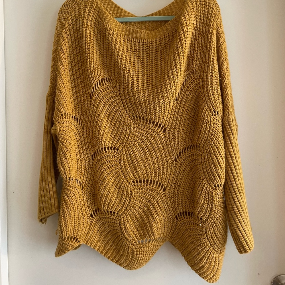 Oversized knit sweater